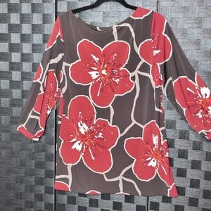 NEW NEW NEW!!! ANN TAYLOR FLORAL PRINT BLOUSE Size L. #277